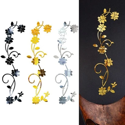 3D Rotin pour fleur Stickers for Mural pour porte pour vivant Pièce pour chambre - Photo 1/4