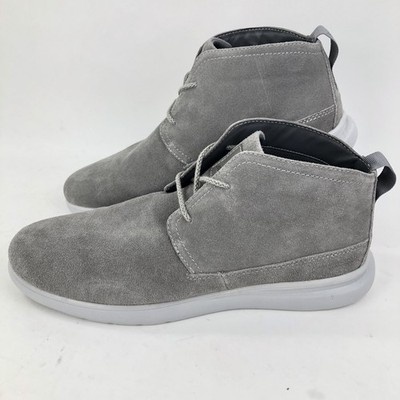 Johnnie-O The Chill Chukka Gray Suede Leather Ankle Boots Mens Size 10.5