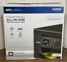 Brother MFC-J497DW Wireless All-In-One Color Inkjet Printer Fully Tested