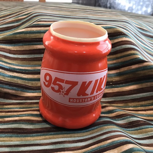 Vtg 1970's KIKK 95.7 FM Houston TX Radio Station Koozie for Cans