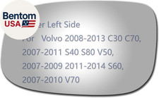 Side Mirror Glass Fit for Volvo 2008-2013 C30 C70, 2007-2011 S40 S80 V50, 2007-2