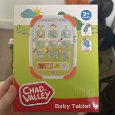 Chad Valley Baby Tablet Interactive Learning Toy Lights Sounds 9m+ Gift Idea