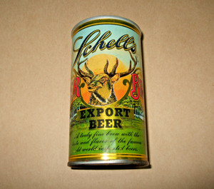 Schell's Deer Brand Export Beer Can SS Steel Bottom Opened