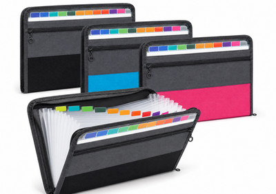 13 Taschen A4 Erweiterbar Datei Organizer Dokument Ordner Brieftasche mit Etiketten Zuhause UK