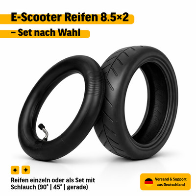8.5x2 E-Scooter Reifen + Schlauch Set (50/75-6.1) 8,5 Zoll für Xiaomi M365 Pro2