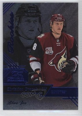 2016 Fleer Showcase Flair Row 0 Rookies Blue Ice Christian Dvorak Rookie RC 04k2