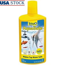 AquaSafe Water Conditioner Makes Tap Water Safe Fish Reduces Stress 500 Gal New