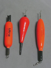 3x TRADITIONAL HANGER HI VIZ LEGER BOBBINS-PREMIERE/ULTRA LEDGER-RED/ORANGE HEAD
