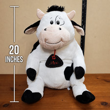 Cow Plush Large Black White 20 Inch Toy Factory Stuffed Animal Cow Lover Gift