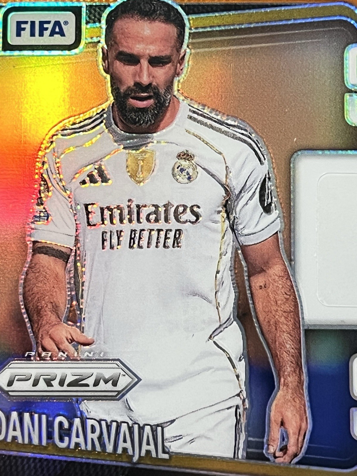 2025-26 Panini Prizm FIFA - Dani Carvajal AUTO ORANGE #/49 Autograph Real Madrid