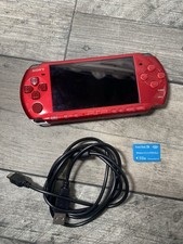 Sony PSP Slim - Radiant Red - PSP-3003 With Charger & Memory Card
