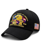 250th Anniversary USA Hat for Men , Embroidery 250 Year Hat Eagle, Adjustable...