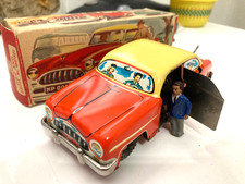 Rare 1950s vintage HPZ Sedan tinplate friction car boxed