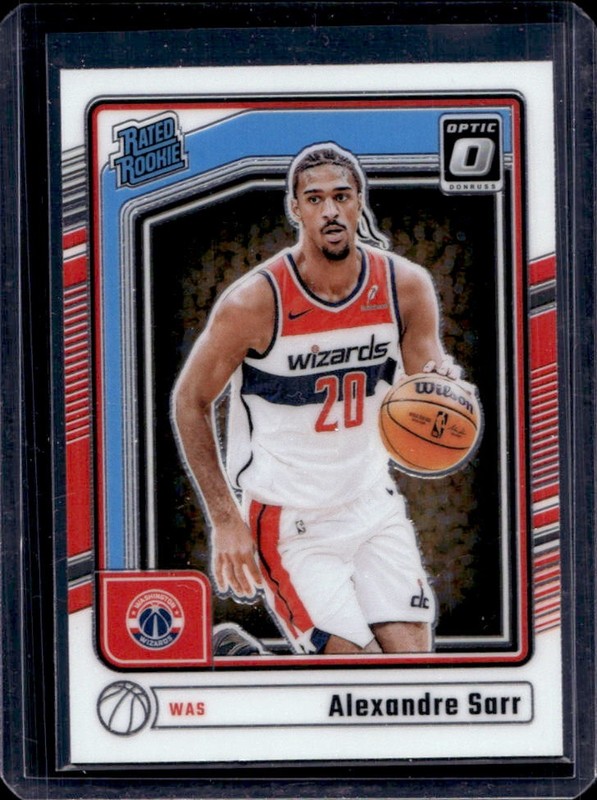 2024-25 Panini Donruss Optic Alexandre Sarr RC Rated #276 Wizards Rookie