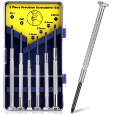 6PCS Small Screwdriver Set, Soodeei mini screwdriver set with 6 Different Size