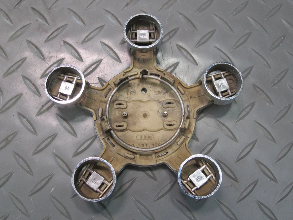 08-17 AUDI 8T A4 S4 A5 S5 SET OF 4 WHEEL HUB CENTER CAP COVER 4F0601165N OEM - Image 4 of 4