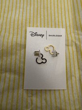 BaubleBar x Disney Mickey Mouse Outline Gold-Plated Brass Earrings