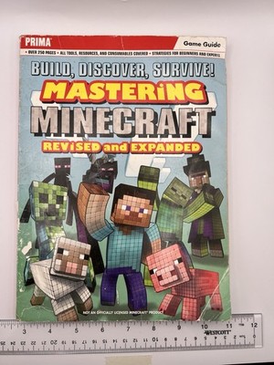 Mastering Minecraft Revised & Expanded Prima Strategy Guide Paperback Book 2015