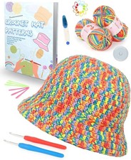 Easy Crochet Kit for Beginners. Learn To Crochet Bucket Hat