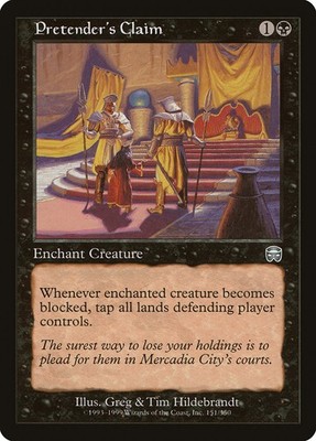 1x Pretender's Claim - LP - Masques block - SPARROW MAGIC mtg