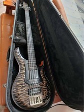 Prototype basse PRS Private Stock GG5 érable matelassé signé par Paul Reed...