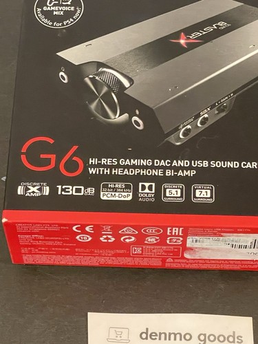 Creative SBX-G6 Sound BlasterX G6 Hi-Res USB Sound Card DAC PC PS4 Switch, c-x - Picture 2 of 12
