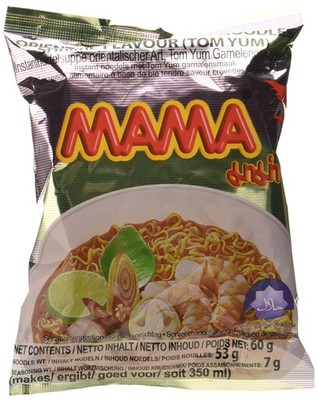 Mama Instant Nudeln Tom Yum Garnelen 60g, 45er Pack (45 x 60 Neu