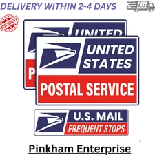 Car Magnets Postal,Heavy Duty U.S. Reflective Mail Delivery Driver Magnetic Sign