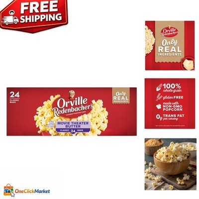 Orville Redenbacher's Movie Theater Butter Microwave Popcorn - 78.96 oz, 24-Pack