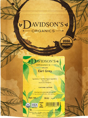 Davidson's Organics Earl Grey, Loose Leaf Tea, 16-Ounce Bag