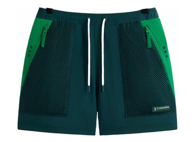 Kith x Columbia Wind Short Dark Green Size Large BRAND NEW
