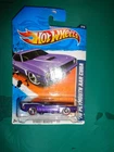 Hot Wheels Street Beasts '11 Purple '70 Plymouth AAR Cuda Red Line #83 1:64