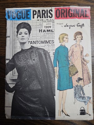 Vogue Paris Original Jacques Griffe 1209 Skirt Jacket Suit Coat Sz 12 Bust 32