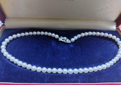 Mikimoto Pearl Necklace Japan Authentic Fine Jewelry Rare