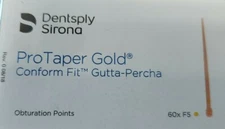 Protaper Gold F5 Gutta Percha Points Dentsply Tulsa Box of 60 Dental Universal 