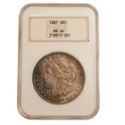 1887 *P* Morgan Silver Dollar NGC MS64 GENERATION 4 **FATTY**FREE SHIPPING 555