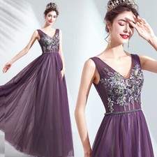 Noble Evening Formal Party Ball Gown Prom Bridesmaid Acting Host Dress TSJY7693