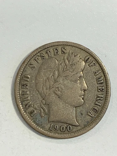 1900  BARBER DIME
