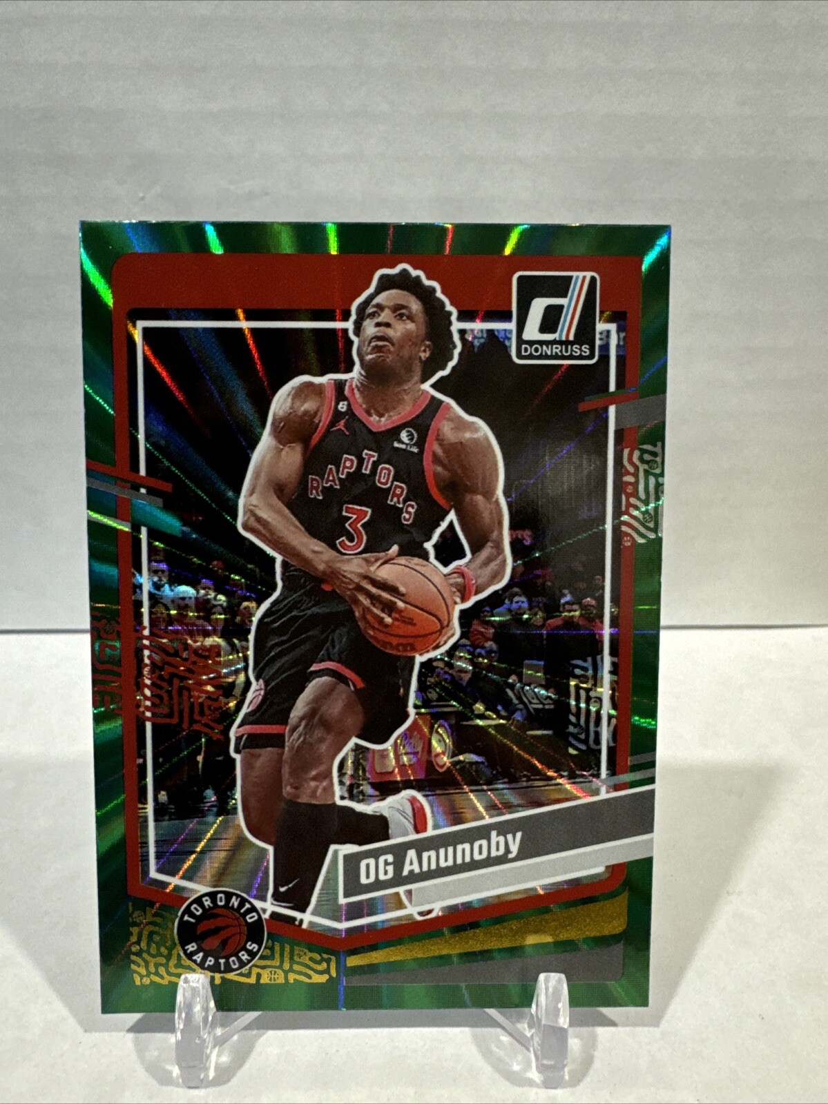 2023-2024 Panini Donruss Green Laser OG Anunoby #151