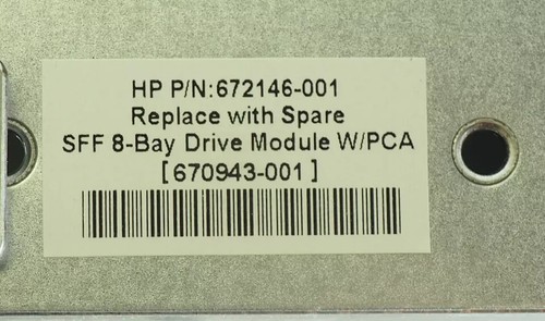Packplane HP ProLiant DL380P G8 8xSFF Carte + Cage + 2 cables 672146-001 - Photo 4/7
