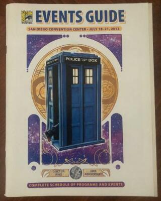 San Diego Comicon Events Guide (2015) - Souvenir Book! - Doctor Who Cover SDCC 