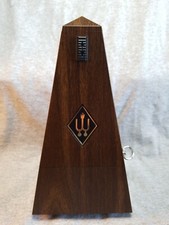 WITTNER Metronome Plastic Walnut Grain Without Bell Made In West Germany