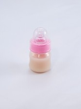2oz Sealed Reborn Baby Formula Bottle w/NO HOLE NIPPLE Preemie Size