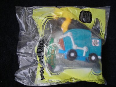 1999 Burger King Cat Dog Garbage Truck Kids Club Viacom String Pull Rare
