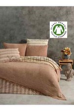 100 Turkish Cotton Muslin Blanket, 4 Layers Bedspread, Muslin Bed Cover, Brown