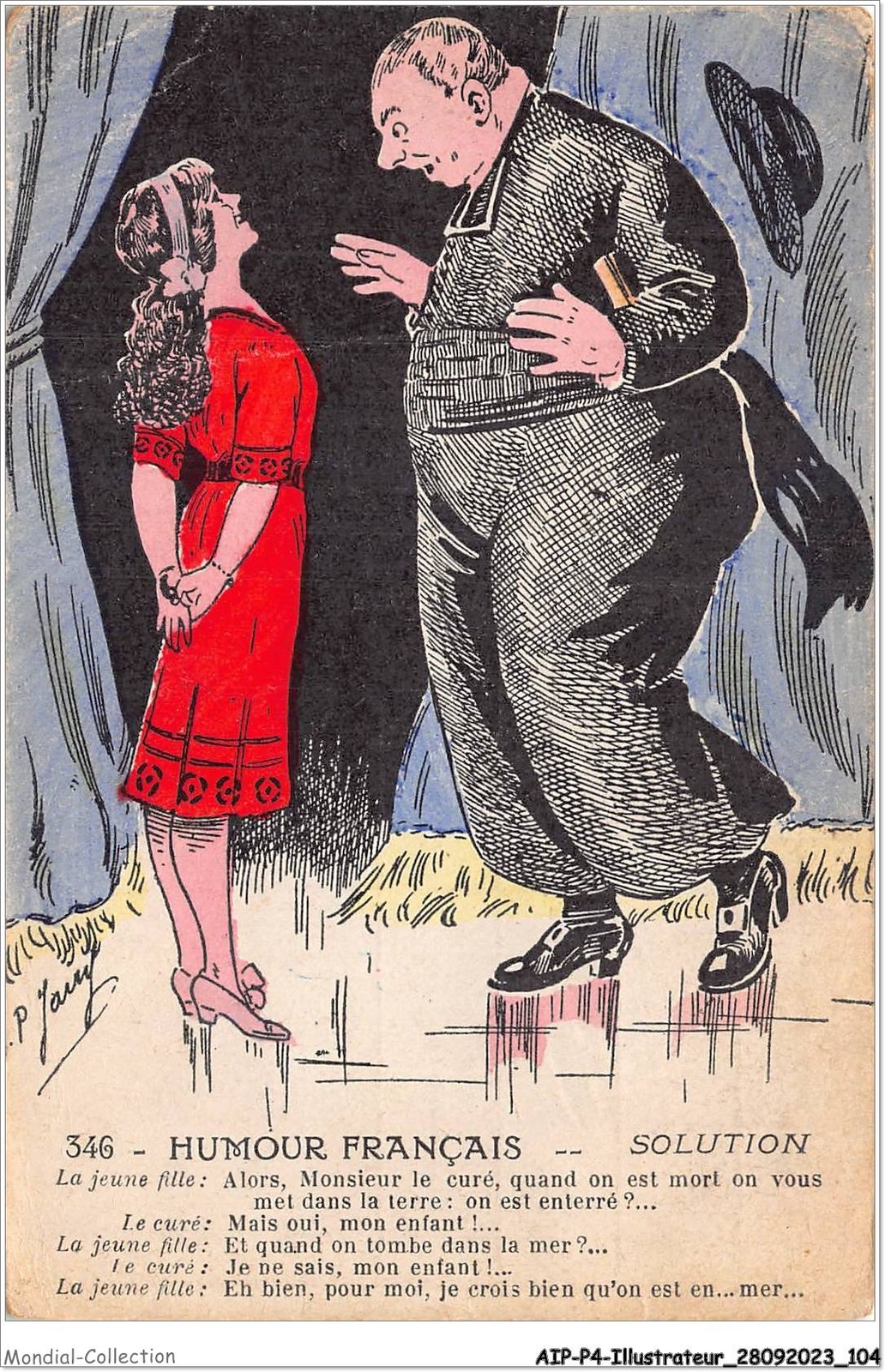 Aipp4-0387 - Illustrator - French Humor - Solution