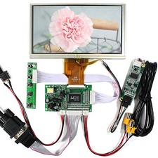 VGA 2AV Reverse LCD Driver Board With 6.5" AT065TN14 800x480 LCD Touch Panel