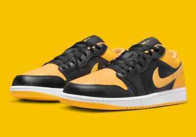Nike Air Jordan 1 Low Shoes 'Yellow Ochre' 553558-072 Men's Nike Air Jordan 1 Low Shoes 'Yellow Ochre' 553558-072 Men's