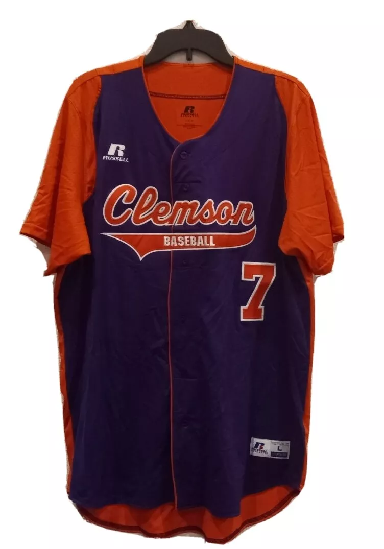 Men's Nike Purple Clemson Tigers Replica Baseball Jersey