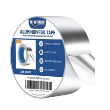 Aluminum Foil Tape 2 inch x 82ft(3.9 Mil) Heavy Duty HVAC Tape Insulation 